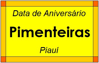 Data de Aniversário da Cidade Pimenteiras