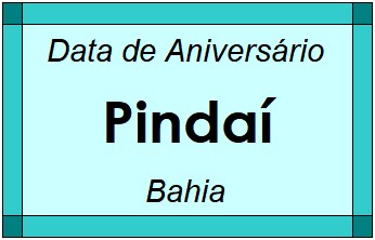 Data de Aniversário da Cidade Pindaí