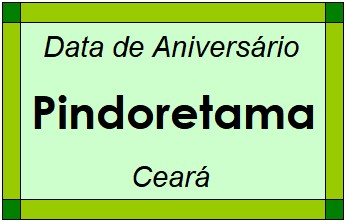 Data de Aniversário da Cidade Pindoretama