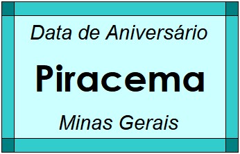 Data de Aniversário da Cidade Piracema