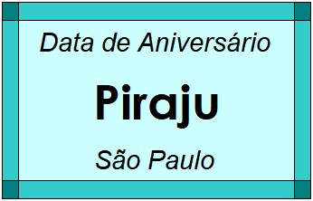 Data de Aniversário da Cidade Piraju