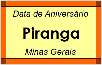 Data de Aniversário da Cidade Piranga