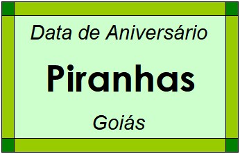 Data de Aniversário da Cidade Piranhas