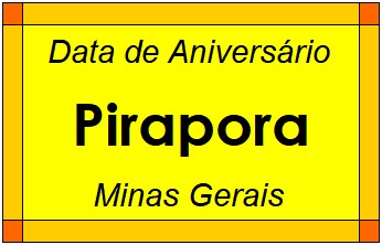 Data de Aniversário da Cidade Pirapora