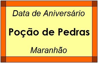 Data de Aniversário da Cidade Poção de Pedras