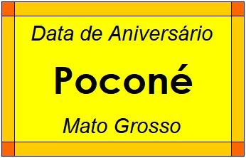 Data de Aniversário da Cidade Poconé