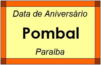 Data de Aniversário da Cidade Pombal