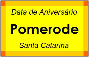 Data de Aniversário da Cidade Pomerode