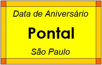 Data de Aniversário da Cidade Pontal