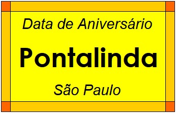 Data de Aniversário da Cidade Pontalinda