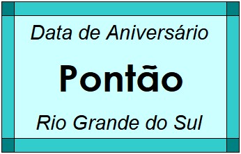 Data de Aniversário da Cidade Pontão