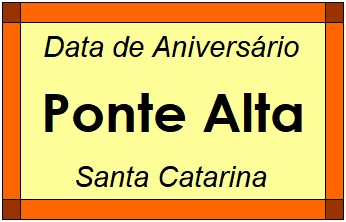 Data de Aniversário da Cidade Ponte Alta