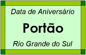 Data de Aniversário da Cidade Portão