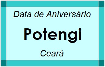 Data de Aniversário da Cidade Potengi