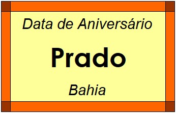 Data de Aniversário da Cidade Prado