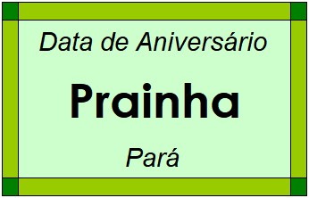 Data de Aniversário da Cidade Prainha