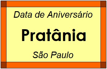 Data de Aniversário da Cidade Pratânia