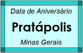 Data de Aniversário da Cidade Pratápolis