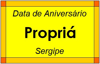 Data de Aniversário da Cidade Propriá