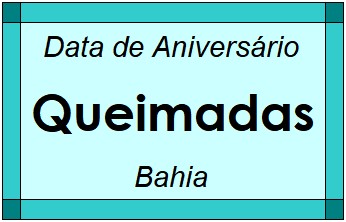 Data de Aniversário da Cidade Queimadas