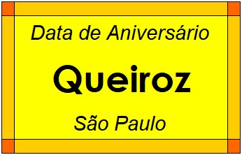 Data de Aniversário da Cidade Queiroz