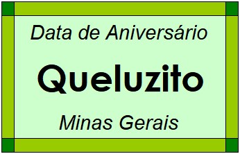 Data de Aniversário da Cidade Queluzito