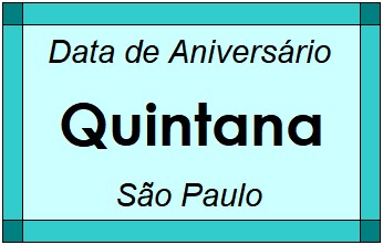 Data de Aniversário da Cidade Quintana