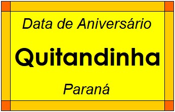 Data de Aniversário da Cidade Quitandinha