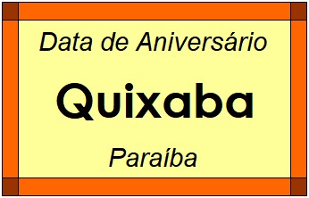 Data de Aniversário da Cidade Quixaba