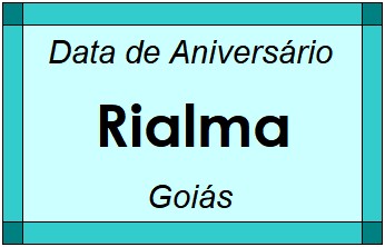 Data de Aniversário da Cidade Rialma