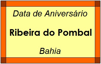 Data de Aniversário da Cidade Ribeira do Pombal