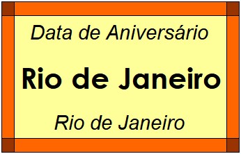 Data de Aniversário da Cidade Rio de Janeiro