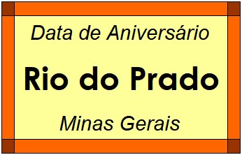 Data de Aniversário da Cidade Rio do Prado