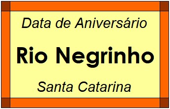 Data de Aniversário da Cidade Rio Negrinho