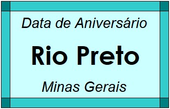 Data de Aniversário da Cidade Rio Preto