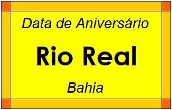 Data de Aniversário da Cidade Rio Real