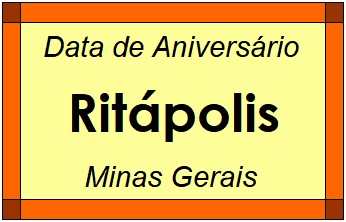 Data de Aniversário da Cidade Ritápolis