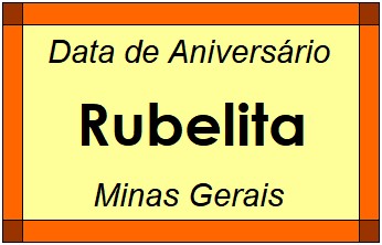 Data de Aniversário da Cidade Rubelita