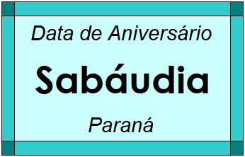 Data de Aniversário da Cidade Sabáudia