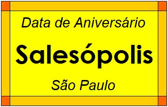 Data de Aniversário da Cidade Salesópolis