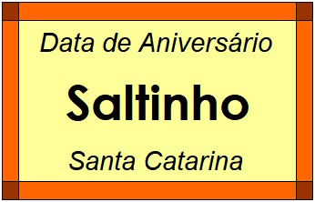 Data de Aniversário da Cidade Saltinho