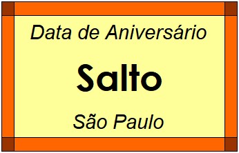 Data de Aniversário da Cidade Salto