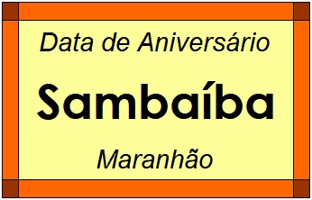 Data de Aniversário da Cidade Sambaíba