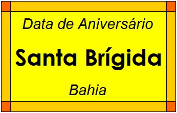 Data de Aniversário da Cidade Santa Brígida