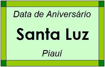 Data de Aniversário da Cidade Santa Luz