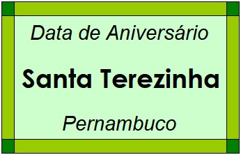 Data de Aniversário da Cidade Santa Terezinha