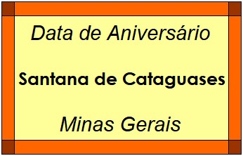 Data de Aniversário da Cidade Santana de Cataguases