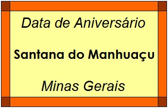 Data de Aniversário da Cidade Santana do Manhuaçu