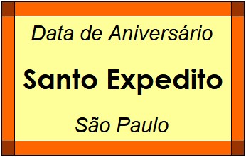 Data de Aniversário da Cidade Santo Expedito