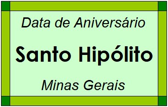 Data de Aniversário da Cidade Santo Hipólito